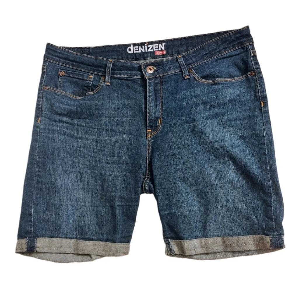 Denizen High Rise Jean Shorts size 12 - Picture 1 of 5